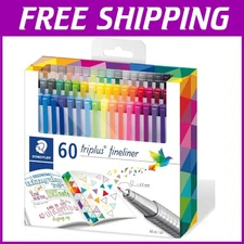 Staedtler Triplus Fineliner Pens, 60 Colors