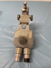 Vintage Bausch Lomb 0.7x-3x Microscope Binocular Head W/Two Eyepieces 15x W. F