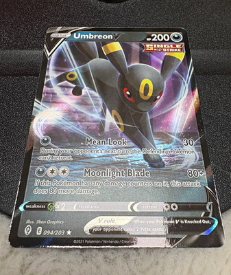Pokémon TCG Umbreon V 094/203 Single Strike Holo Evolving Skies Englisch 2021