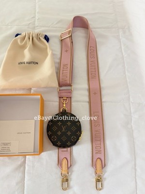 Louis Vuitton Shoulder Strap Adjustable Crossbody Shoulder Replacement Pink LV