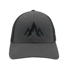 Pnuma Outdoors Mountain Icon Trucker Cap Charcoal OSFM (CP-MT-CH)