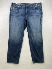 Silver Jeans Co. Women's Suki Curvy Fit Mid Rise Straight Leg Blue 24/31.