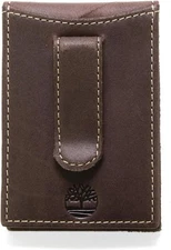 Timberland Men's Delta Slim Flip Clip Wallet Brown