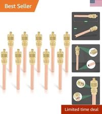 Durable 10PC HVAC Access Valve Kit - 1/4" SAE x 1/4" OD for Efficient Service