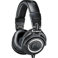 Audio-Technica ATH-M50x Closed-Back Monitor Headphones Black 