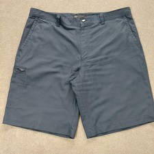 Callaway Golf Performance Shorts Size 38 Moisture Wick Navy Blue 10" Inseam FLAW