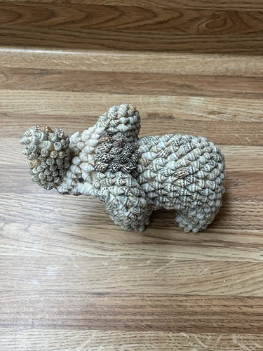 Vintage Sea Shell Encrusted Elephant Figurine - Picture 5 of 5