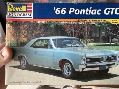 Revell/Monogram  66 Pontiac GTO Model Car Kit  Sealed Parts