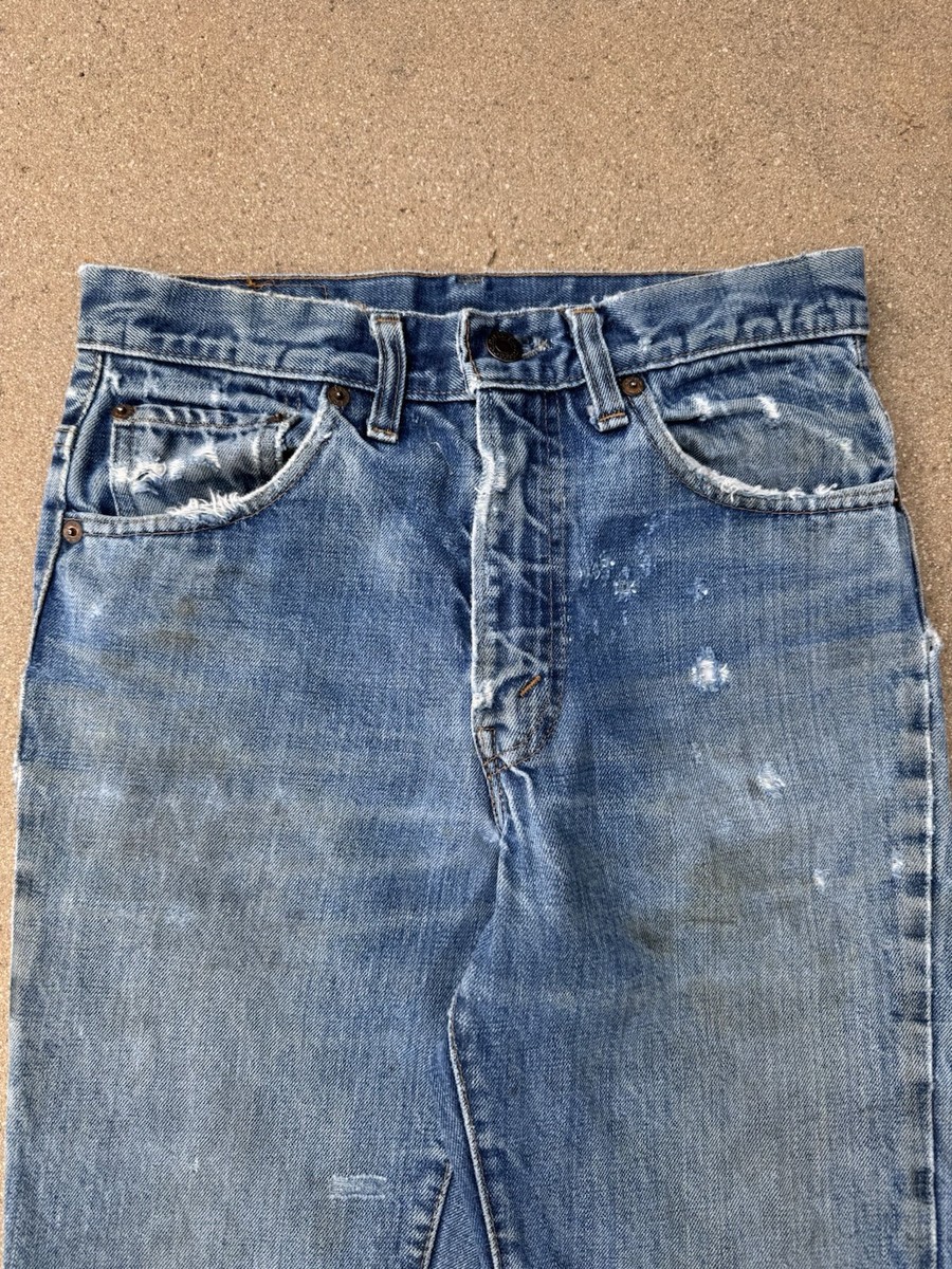 激レアヴィンテージ リーバイス517E Vintage 70's Levi's 517xx Big E Bootcut Faded Distressed
