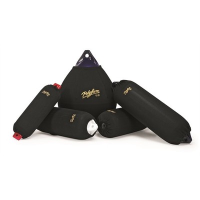 Polyform EFC-A4BLACK Elite FENDER Abdeckung FENDER Für A-4 Waschbar Boot Marine