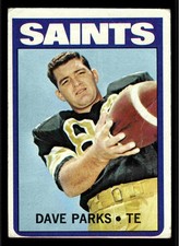 1972 Topps #14 Dave Parks - New Orleans Saints (Low Grade)