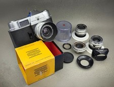 Kodak Retina Reflex IV 4 Lens Kit- 35mm SLR Film Camera: 28mm 35, 50, 85  More 