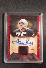 2022 Leaf In The Game Used Sports  Howie Long #GUA-HL1 Red Pattern /45 (AU, MEM)
