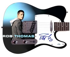 Rob Thomas Matchbox Twenty Autographed Custom 1/1 Graphics Photo Guitar ACOA