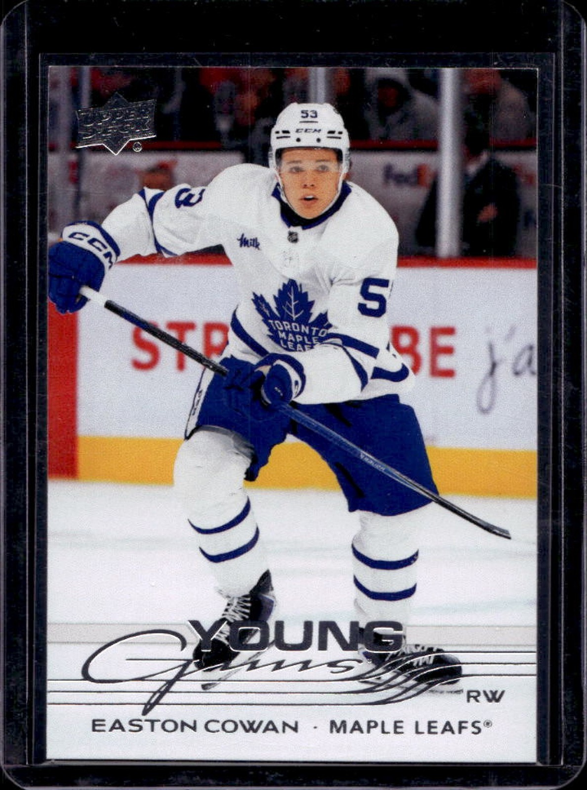 2025-26 Upper Deck Easton Cowan Young Guns Rookie RC #462 Maple Leafs