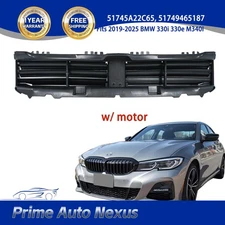 Front Radiator Shutter Assembly Air Duct w/ Motor For BMW 330i 330e 51749465187