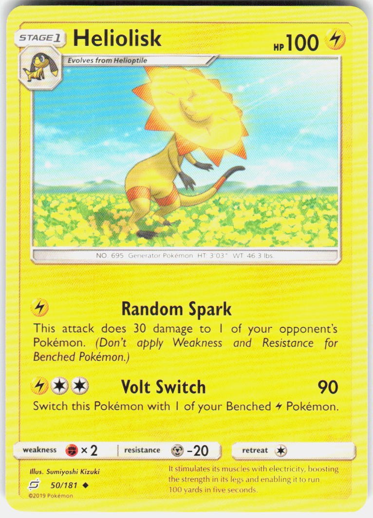 Heliolisk 50/181 SM Team Up Pokemon