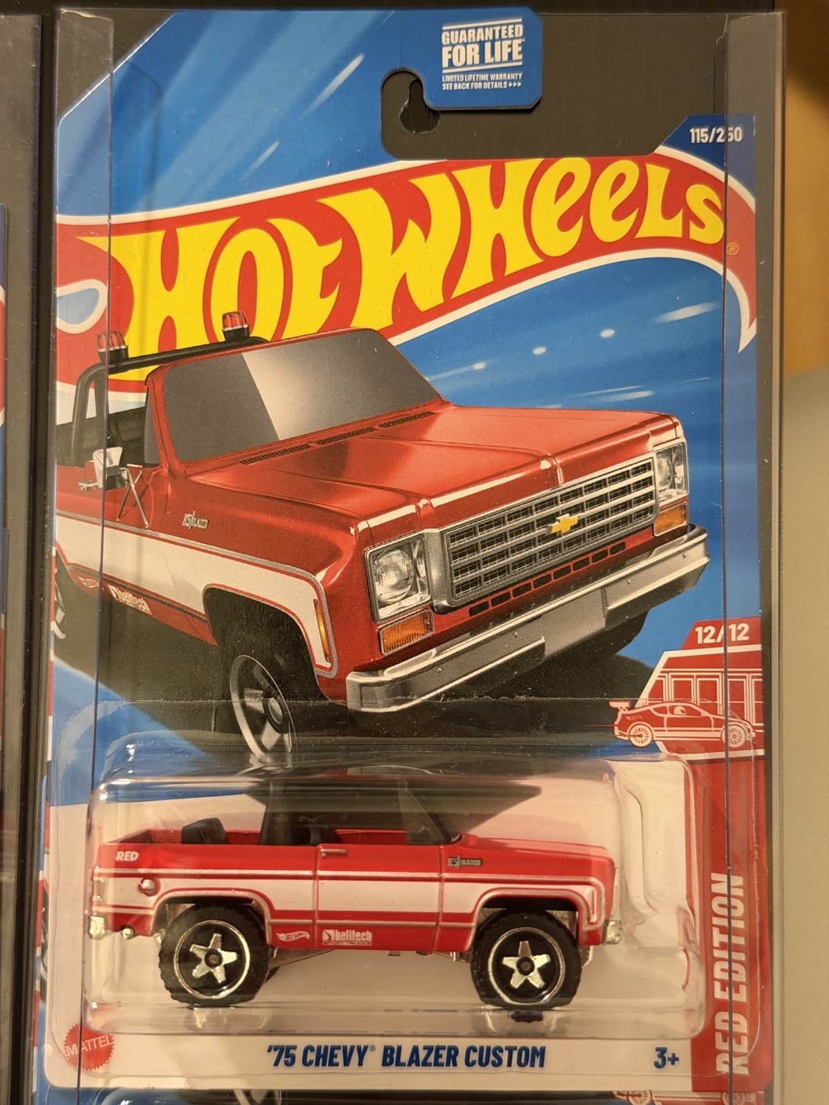 2025 Hot Wheels '75 Chevy Blazer Custom #115/250, Target Red Edition #12/12