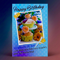 Geburtstagskarte GlüCkwunschkarte Geburtstag Birthday Spruch GrußKarte Umschlag