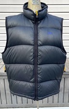 Vintage Eddie Bauer EBTEK Puffer Vest Mens Large Black Insulated Full Zip 90s
