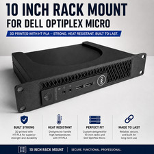 10" Inch Rack Mount for Dell OptiPlex Micro Series 3000, 5000, 7000, and more 