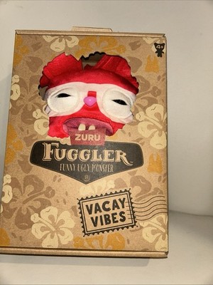 ZURU FUGGLER 2024 FUNNY UGLY MONSTER VACAY VIBES RED RABID RABBIT PLUSH NEW! HTF