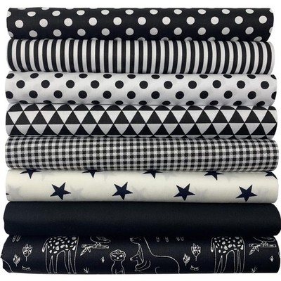 Baumwollstoff Patchwork Quilten Nähzubehör Stoffpaket 8 Stück 50x50cm