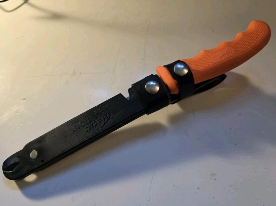  Cuchillo Cutco Fisherman's Solution con funda mango naranja 5721 Foto 2 de 4