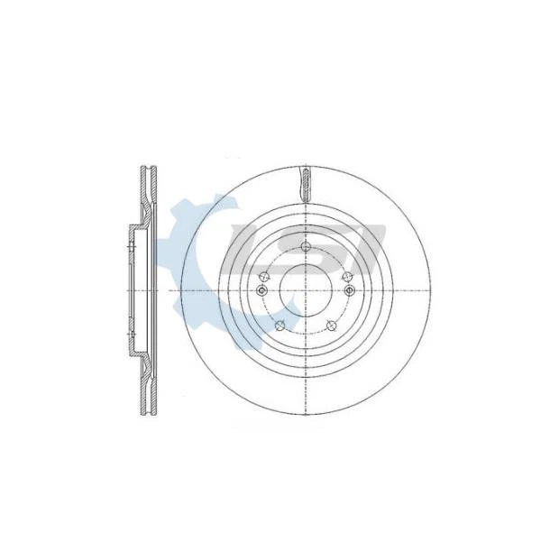 Rear Disc Rotors for Kia Sorento 07/2020- 325mm - Image 2 of 2