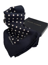 NWOT Ralph Lauren Purple Label Pocket Square Handmade and Rolled in Italy