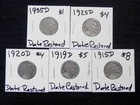 5 Denver DATE RESTORED NICKELS 1915D,1919D,1920D,1925D,1935D