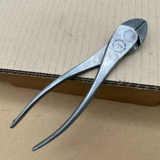 Vintage Crescent crestoloy #542-7 Diagnal Cutting Pliers made in USA Good Shape