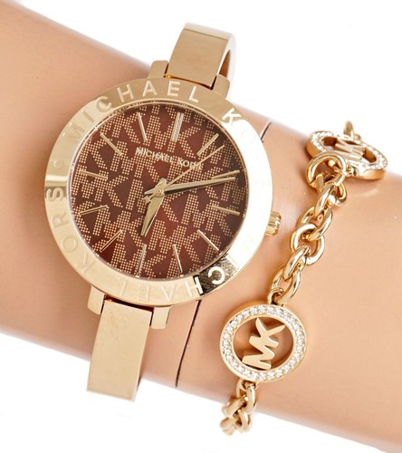 Montre Michael Kors montre pour femme montre-bracelet MK4622 Jaryn IP or neuve - Photo 4 sur 12