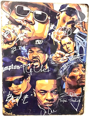 FREE SHIPPING! BUY or make OFFER B4 it s SOLD! Rappers Rap 12x16 TIN SIGN -A1
