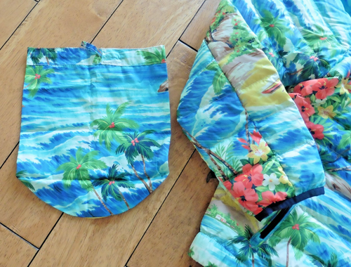 POLO RALPH LAUREN Tropical Hawaiian Down Puffer Packable Jacket Coat 10/12 Kids - Picture 3 of 7