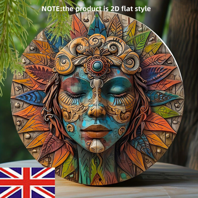 Circular Wooden Wall Art Garden Wall Decor Wall Hanging Boho Decor Witchy Gift