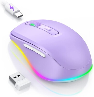 Wireless mouse wireless mouse LED rechargeable with mouse mover quiet 2.4G USB C313