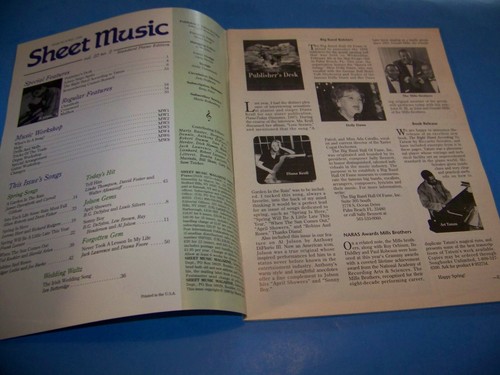 Sheet Music Magazine "Spring Is Here!" Vintage 1998 - Picture 2 of 4