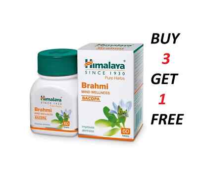 Himalaya Brahmi Tabletten für Stärkung des Geistes 60 Tabs Ablaufdatum 2027 K...