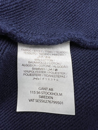 GANT SPORT Kid's Boy's Full Zip Blue Jumper Size 9-10 y.o. (134/140) - Picture 5 of 9