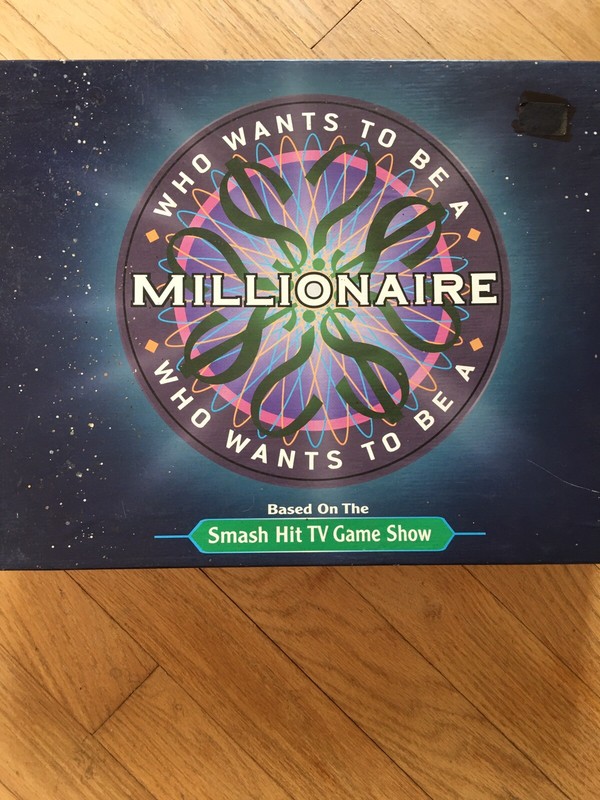 WHO WANTS TO BE A MILLIONAIRE BOARD GAME. BOX OPEN THE REST NEW AND SEALED