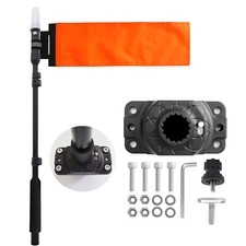 360 LED Light Pole Flag Kayak Safety Flag Pennant For Canoe Boat Fishing Dinghy