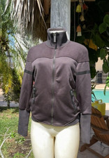 Alexander Mcqueen X Puma Brown Fleece & Poly Zip Front Casual Jacket Sz M