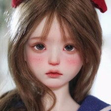 Bambola BJD 1/4 SD resina sferica trucco viso fatto a mano regalo nudo campus ragazza Moe