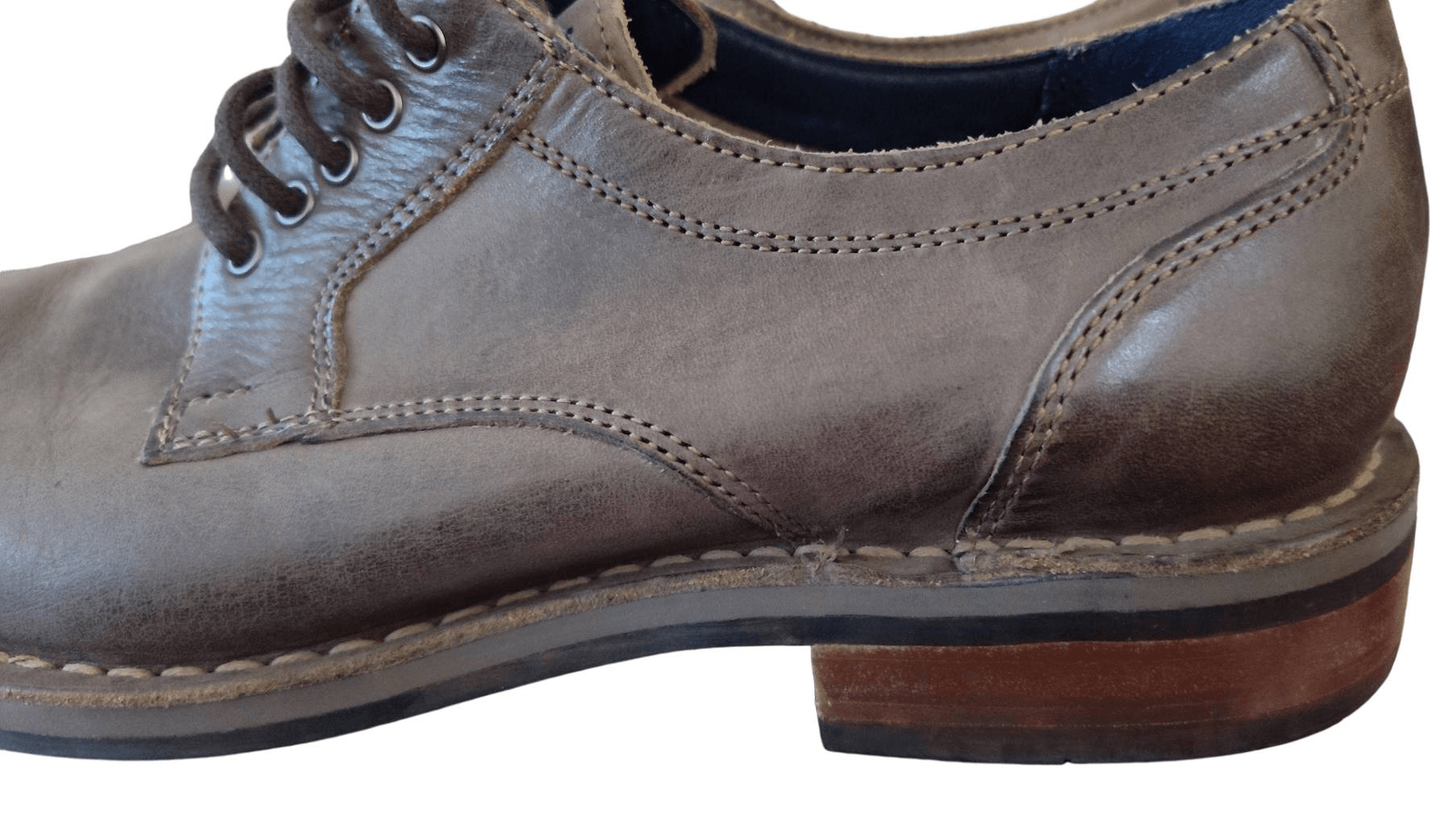 SAOLA COLE HAAN 11652 SUOLA COLLABORAZIONE PELLE MARRONE STRINGATA UOMO 7 5 NUOVA SENZA ETICHETTE