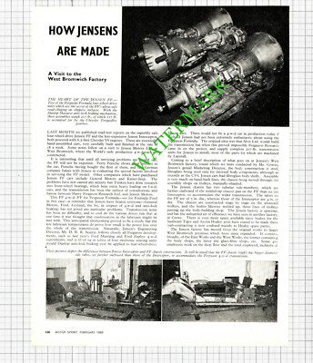 Jenson Motors Ltd Factory West Bromwich - Artikel 1969