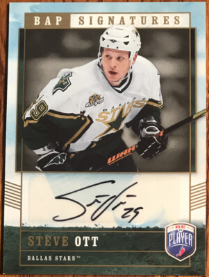 2006-07 Be A Player Signatures Steve Ott OT Dallas Stars