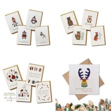 4 Pack Seed Paper Plantable Christmas Greeting Card Eco-Friendly/UK