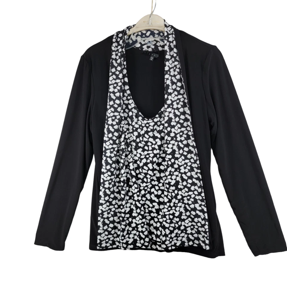 Tiana B Mujer Conjunto de 3 Piezas Negro Blanco Reversible Tanque, Chaqueta, Vestido Talla M Foto 4 de 4
