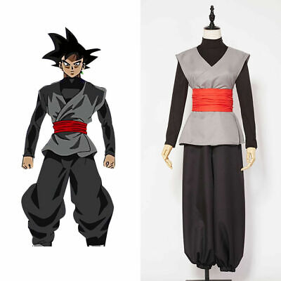 Anime preto son goku kakarotto brincos de gota cosplay dbz zamasu